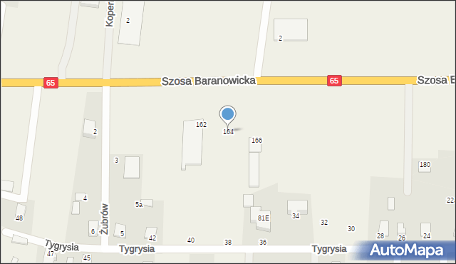 Sobolewo, Szosa Baranowicka, 164, mapa Sobolewo