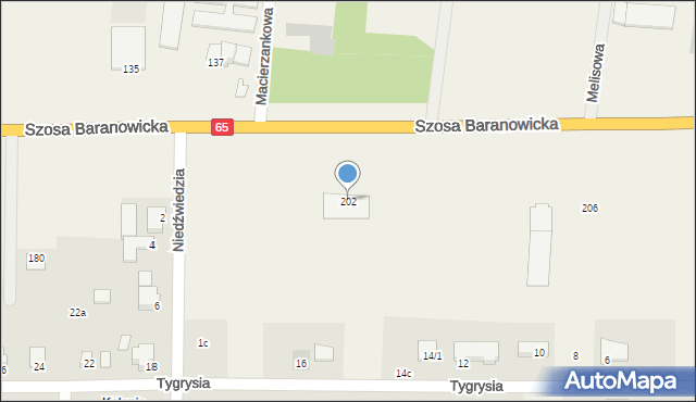 Sobolewo, Szosa Baranowicka, 202, mapa Sobolewo