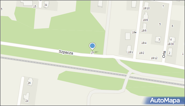 Sobolewo, Szpacza, 17, mapa Sobolewo