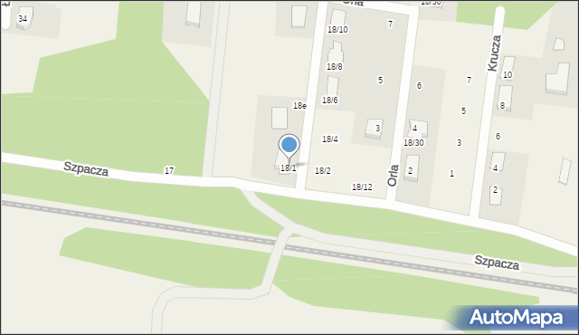 Sobolewo, Szpacza, 18/1, mapa Sobolewo