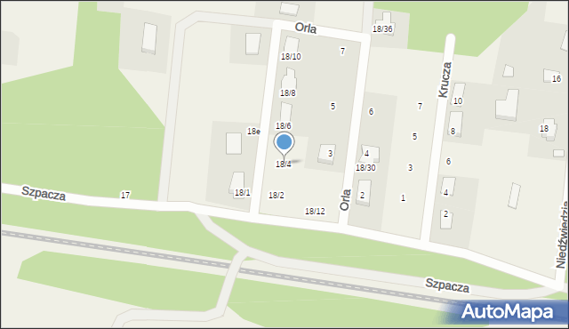 Sobolewo, Szpacza, 18/4, mapa Sobolewo