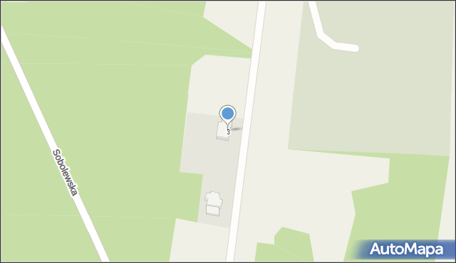 Sobolewo, Szpacza, 3, mapa Sobolewo