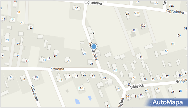 Sobolewo, Szkolna, 29, mapa Sobolewo