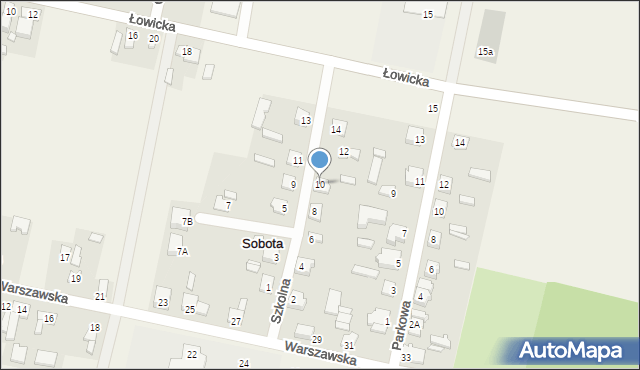 Sobota, Szkolna, 10, mapa Sobota
