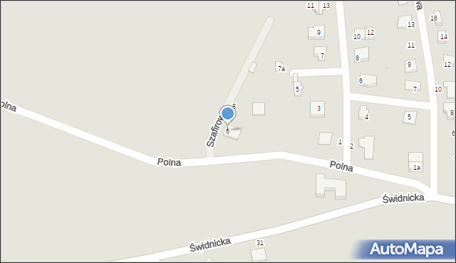 Sobótka, Szafirowa, 6, mapa Sobótka