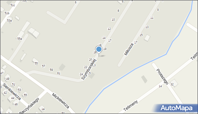 Sobótka, Szymborskiej Wisławy, 21, mapa Sobótka