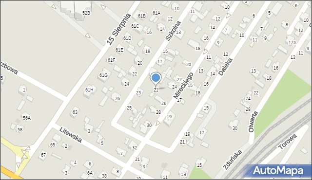 Sochaczew, Szkolna, 21, mapa Sochaczew