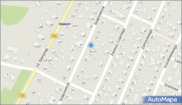 Sochaczew, Szajnowicza Jerzego, 27, mapa Sochaczew