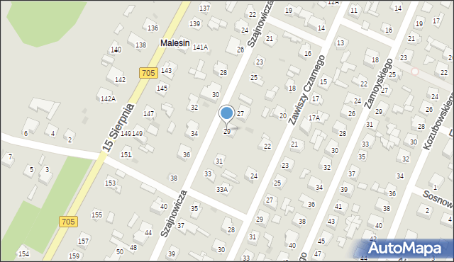 Sochaczew, Szajnowicza Jerzego, 29, mapa Sochaczew