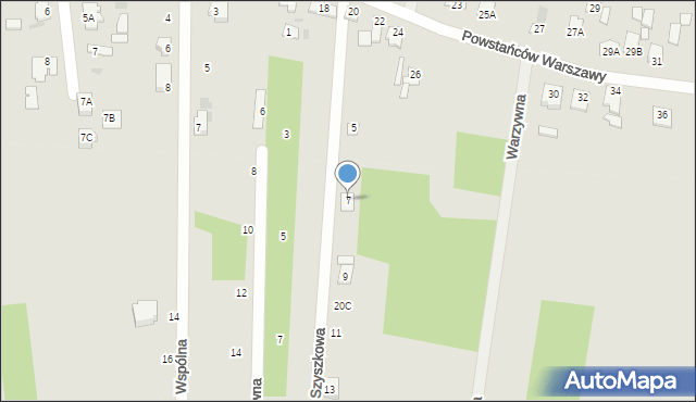 Sochaczew, Szyszkowa, 7, mapa Sochaczew