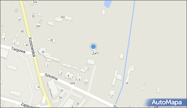 Sokołów Podlaski, Szkolna, 11A, mapa Sokołów Podlaski