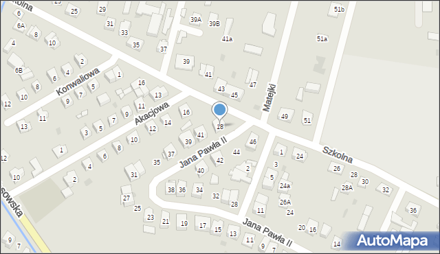 Sokołów Podlaski, Szkolna, 18, mapa Sokołów Podlaski