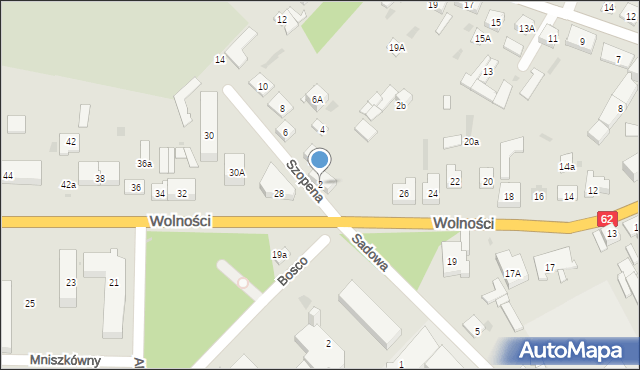 Sokołów Podlaski, Szopena, 2, mapa Sokołów Podlaski