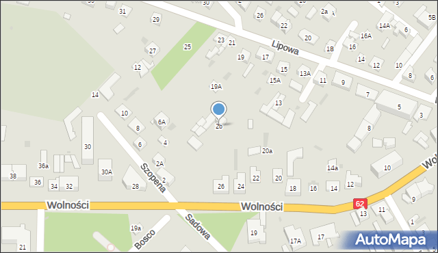 Sokołów Podlaski, Szopena, 2b, mapa Sokołów Podlaski