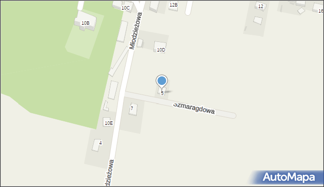 Solna, Szmaragdowa, 5, mapa Solna