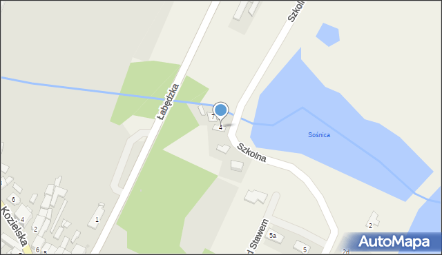 Sośnicowice, Szkolna, 4, mapa Sośnicowice
