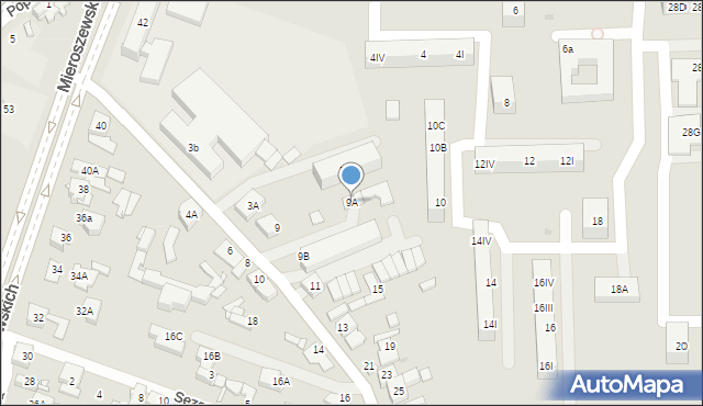 Sosnowiec, Szymanowskiego Karola, 9A, mapa Sosnowca