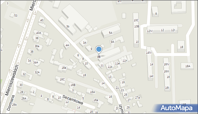 Sosnowiec, Szymanowskiego Karola, 9B, mapa Sosnowca