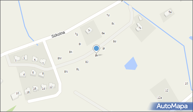 Sosnówka, Szkolna, 8h, mapa Sosnówka