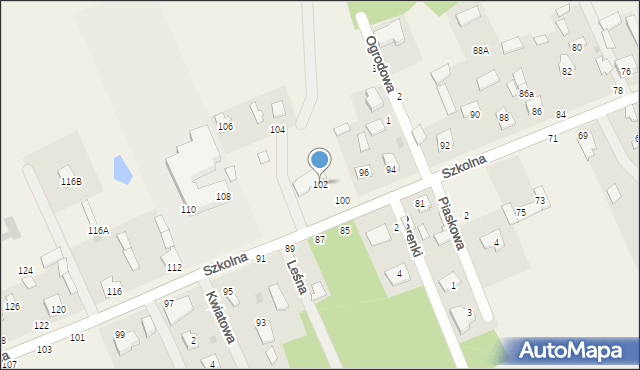 Sowia Wola, Szkolna, 102, mapa Sowia Wola