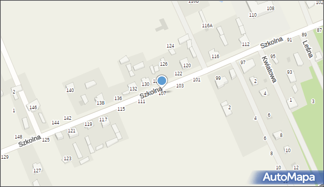 Sowia Wola, Szkolna, 107, mapa Sowia Wola