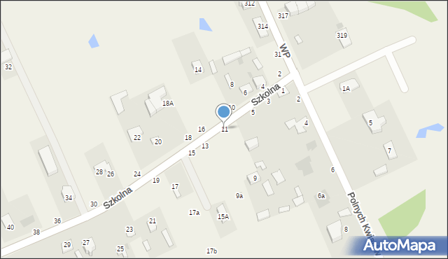 Sowia Wola, Szkolna, 11, mapa Sowia Wola
