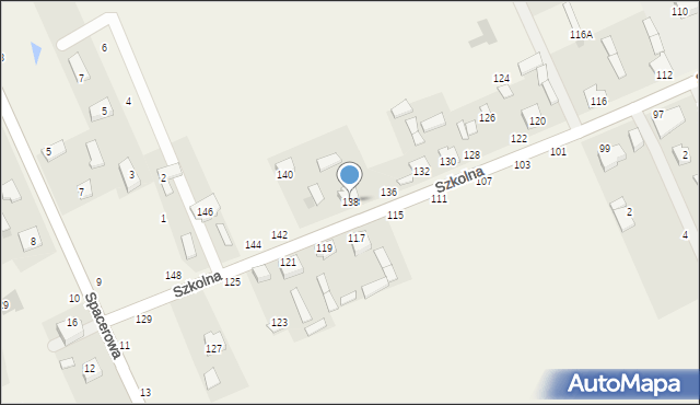 Sowia Wola, Szkolna, 138, mapa Sowia Wola