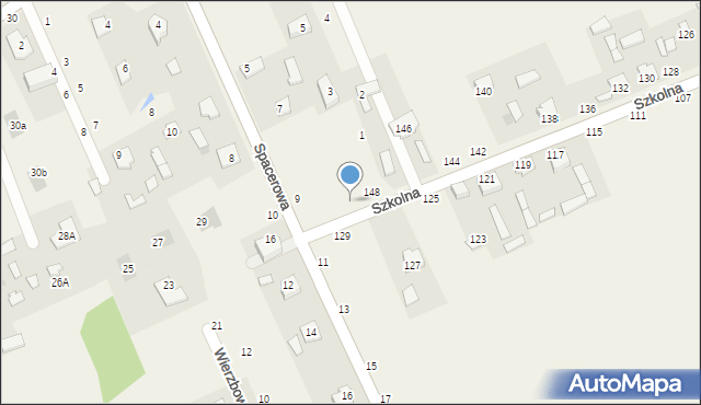 Sowia Wola, Szkolna, 150, mapa Sowia Wola