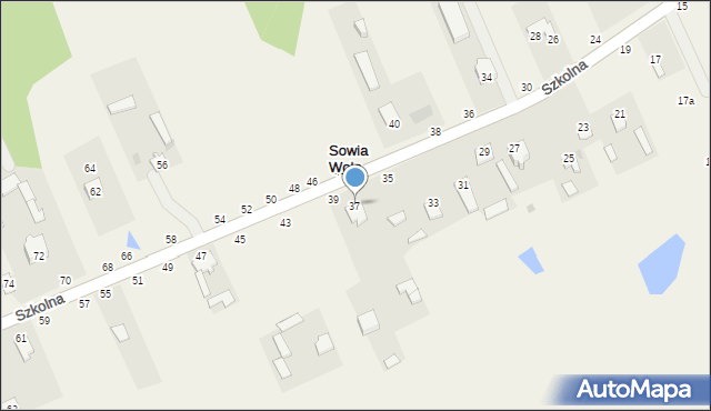 Sowia Wola, Szkolna, 37, mapa Sowia Wola