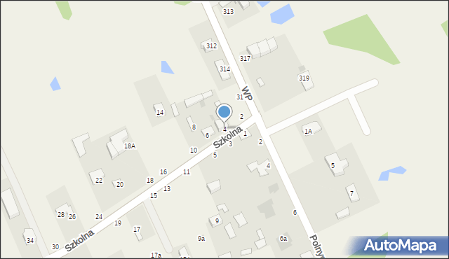 Sowia Wola, Szkolna, 4, mapa Sowia Wola