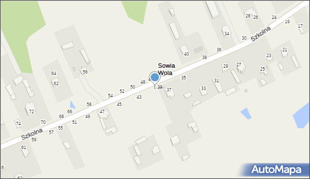 Sowia Wola, Szkolna, 41, mapa Sowia Wola