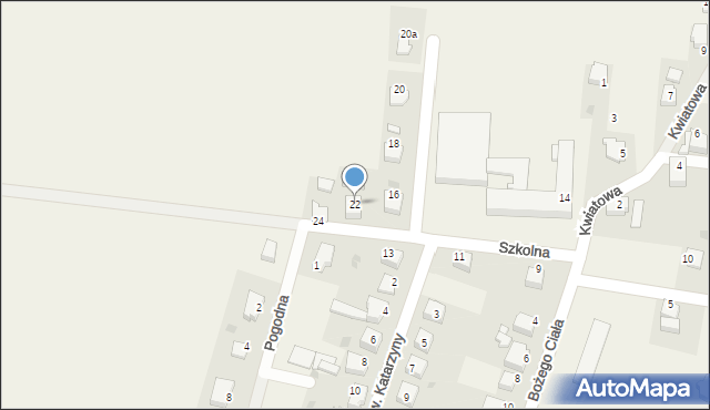 Spytkowice, Szkolna, 22, mapa Spytkowice