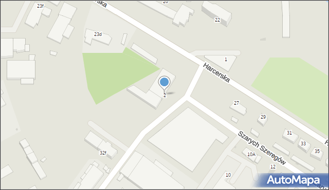 Środa Wielkopolska, Szarych Szeregów, 2, mapa Środa Wielkopolska