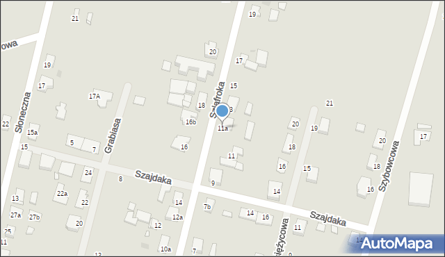 Środa Wielkopolska, Szlafroka, 11a, mapa Środa Wielkopolska