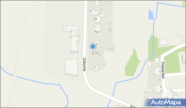 Srokowo, Szkolna, 4, mapa Srokowo