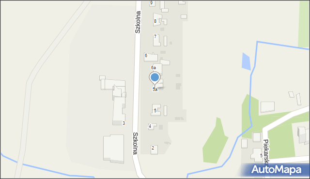 Srokowo, Szkolna, 5a, mapa Srokowo