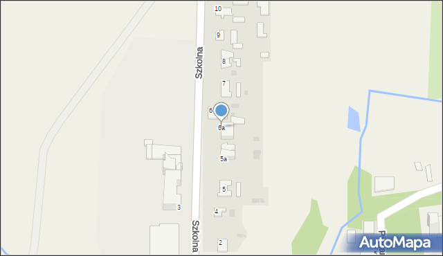 Srokowo, Szkolna, 6a, mapa Srokowo