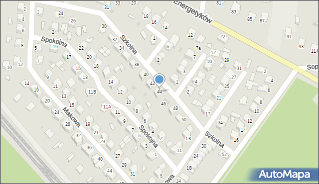 Stalowa Wola, Szkolna, 44, mapa Stalowa Wola