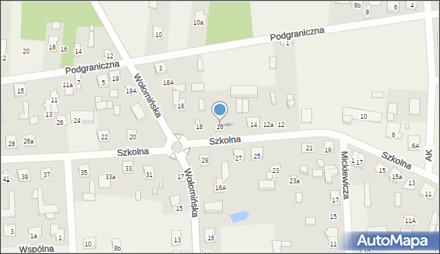 Stanisławów, Szkolna, 16, mapa Stanisławów