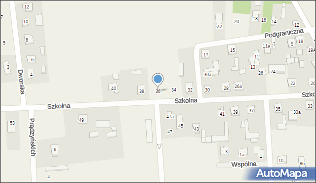 Stanisławów, Szkolna, 36, mapa Stanisławów