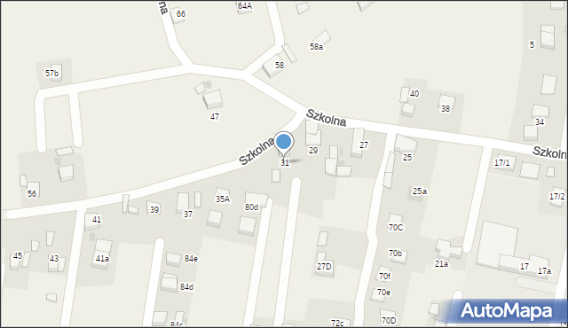 Stanowice, Szkolna, 31, mapa Stanowice