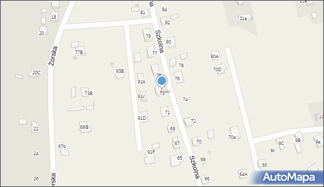Stanowice, Szkolna, 73, mapa Stanowice