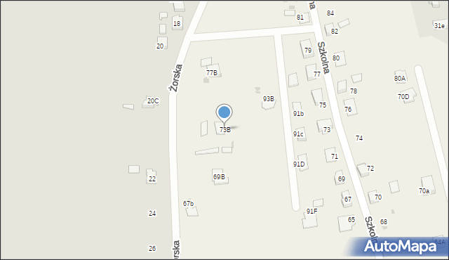 Stanowice, Szkolna, 73B, mapa Stanowice