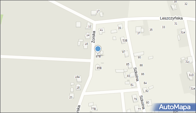 Stanowice, Szkolna, 87B, mapa Stanowice