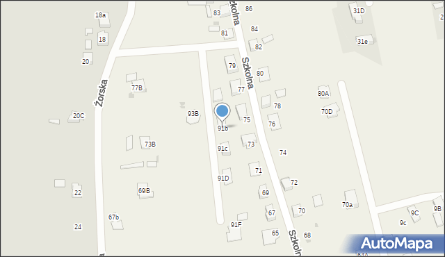 Stanowice, Szkolna, 91b, mapa Stanowice