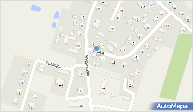 Stara Kiszewa, Szorca Piotra, 11, mapa Stara Kiszewa