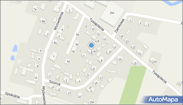 Stara Kiszewa, Szorca Piotra, 9, mapa Stara Kiszewa