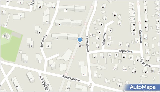 Starachowice, Szkolna, 1a, mapa Starachowic