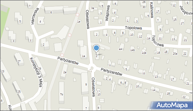 Starachowice, Szkolna, 4, mapa Starachowic