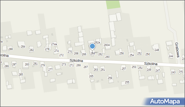 Starcza, Szkolna, 264, mapa Starcza